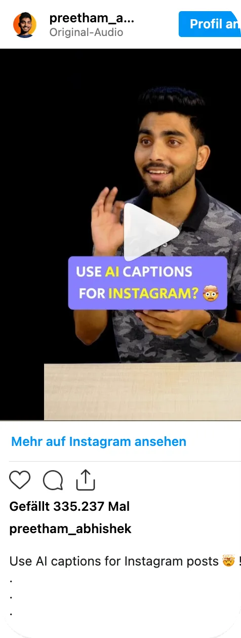 Customer review on Instagram 1
